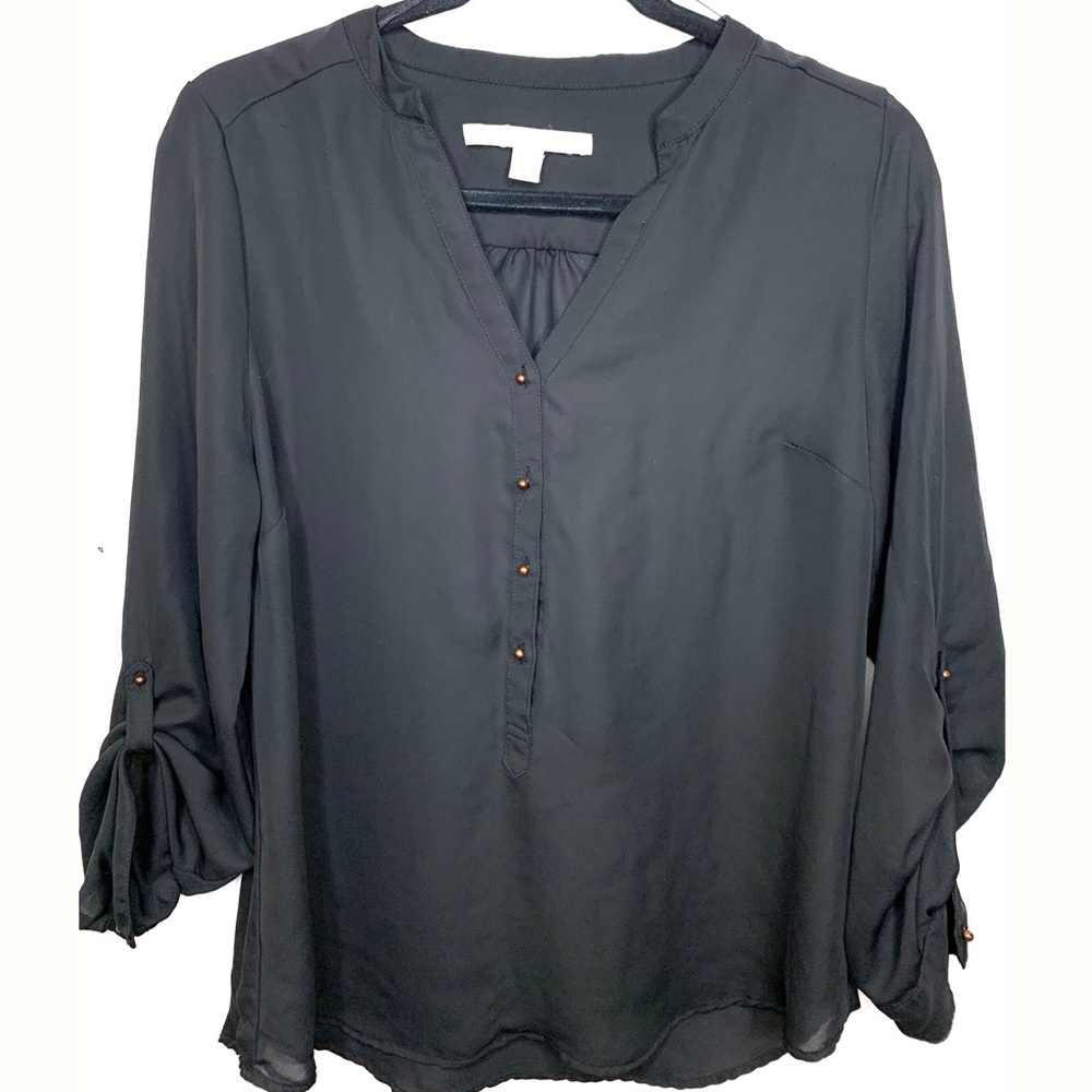 LAUREN CONRAD BLACK BLOUSE MEDIUM